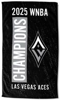 Northwest WNBA 2025 Champions Las Vegas Aces Flight Beach Towel - 35x60 inches