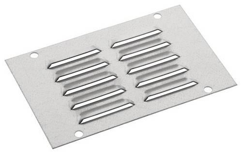 Hager MES-LS01 MES-LS01 Lüftungsschlitzflansch 1.25mm IP20 174x100 (BxT) Lüftungsschlitzflansch Metall Grau 1St.