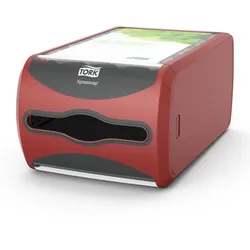 Tork Xpressnap® Thekenspender Rot N4, Signature Linie, 14,5 cm × 19,1 cm × 30,7 ...