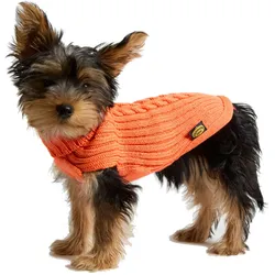 Fashion Dog Hundepullover aus Merinowollmischung - orange - 27 cm