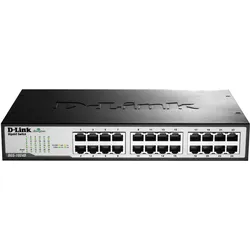 D-Link SCHALTER DGS-1024D (24 Ports), Netzwerk Switch, Grau