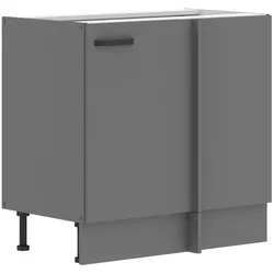 Küche NESSA Eckunterschrank 105 cm Anthrazit Küchenzeile Küchenblock Einbauküche