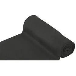 Rippen-Bündchenstoff "Comfort", schwarz