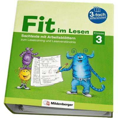 Fit im Lesen – Sachtexte, Klasse 3, Zubehör von Sabine Stehr,Eva Schumacher,Katrin Schumacher, Mildenberger Verlag GmbH, 978-3-619-12031-4