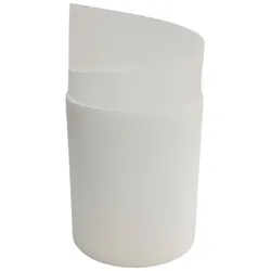 zaun|zu® Sichtschutzstreifen Rille PP für Doppelstabmatten UV-beständiger Sichtschutz Milchglas-Optik, 2,55m