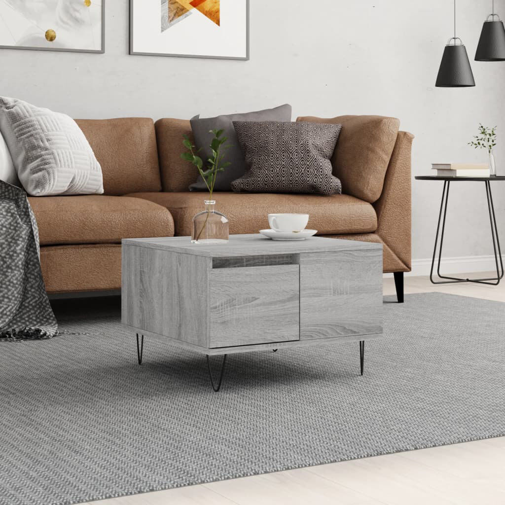 George Oliver McBrine Coffee Table with Storage Grey Sonoma