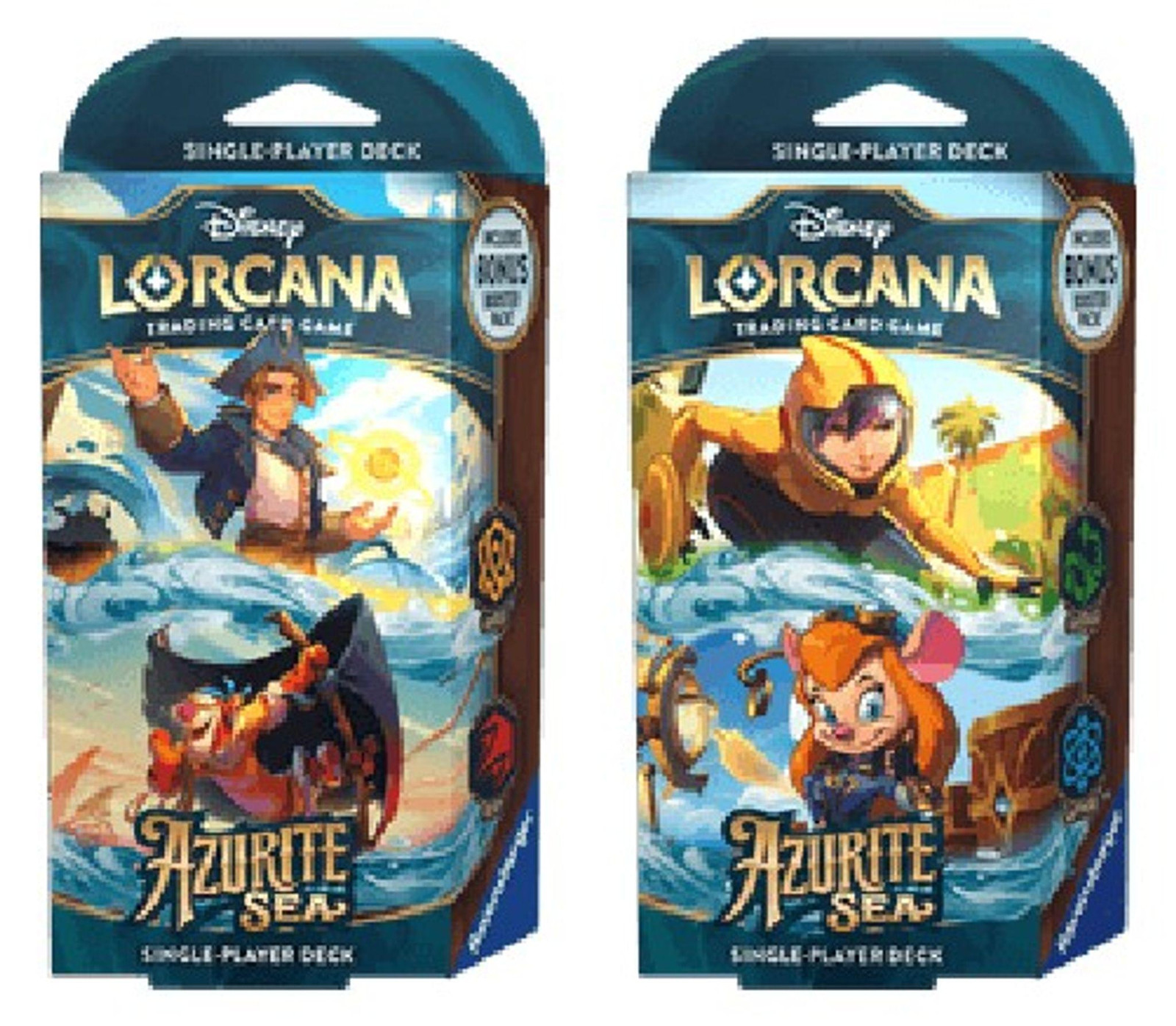Ravensburger Lorcana Azurite Sea 2 Starter Deck Set