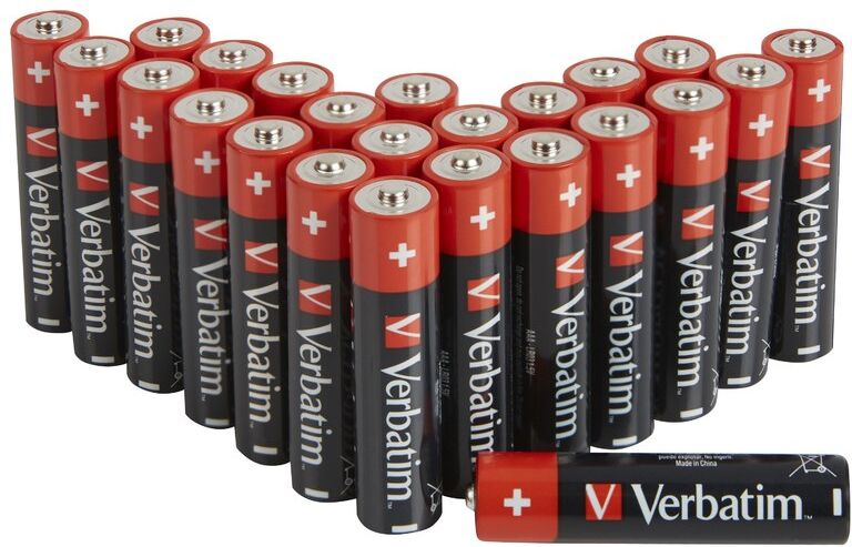 Verbatim AAA Alkaline Batteries 1.5V LR03 - 24 Pack
