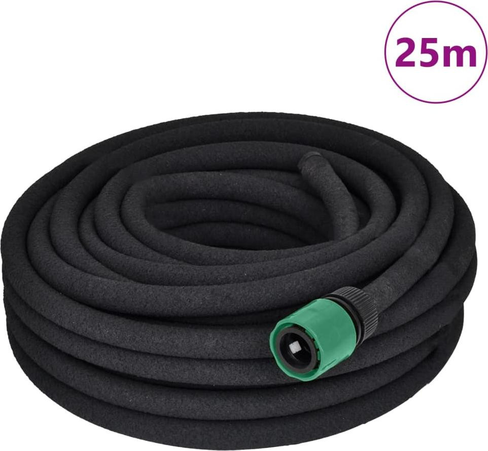 Zimilo Druppelslang 1/2 inch, 25 meter, rubberen irrigatieslang voor tuinbedden en gazons