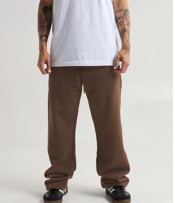 Shaka Wear SHGDSSP Men's Garment Dye Baggy Sweatpant in Mocha size Small   Cotton