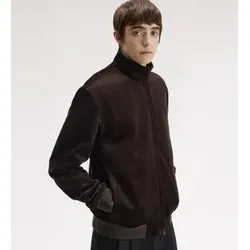 Fred Perry für Herren. J8546 Braune Cordjacke Brentham (S), Lässig, Baumwolle