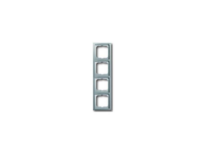 Busch-Jaeger Abdeckplatte Busch-Jaeger Rahmen 4-fach pur edelstahl 1724-866K