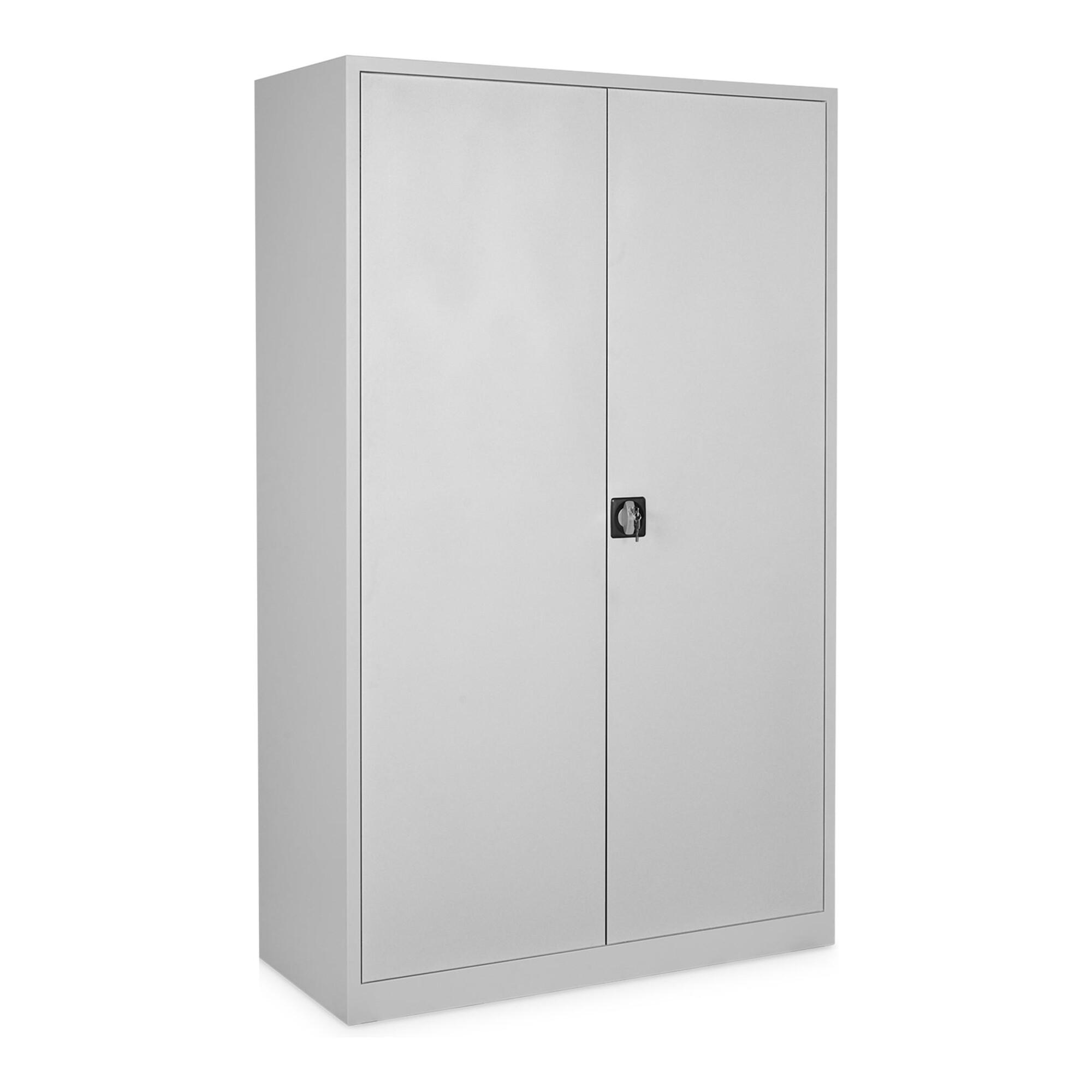 STIER Universalschrank mit 4 Fachböden 1950x 120 x 50 mm, Hellgrau (907571)