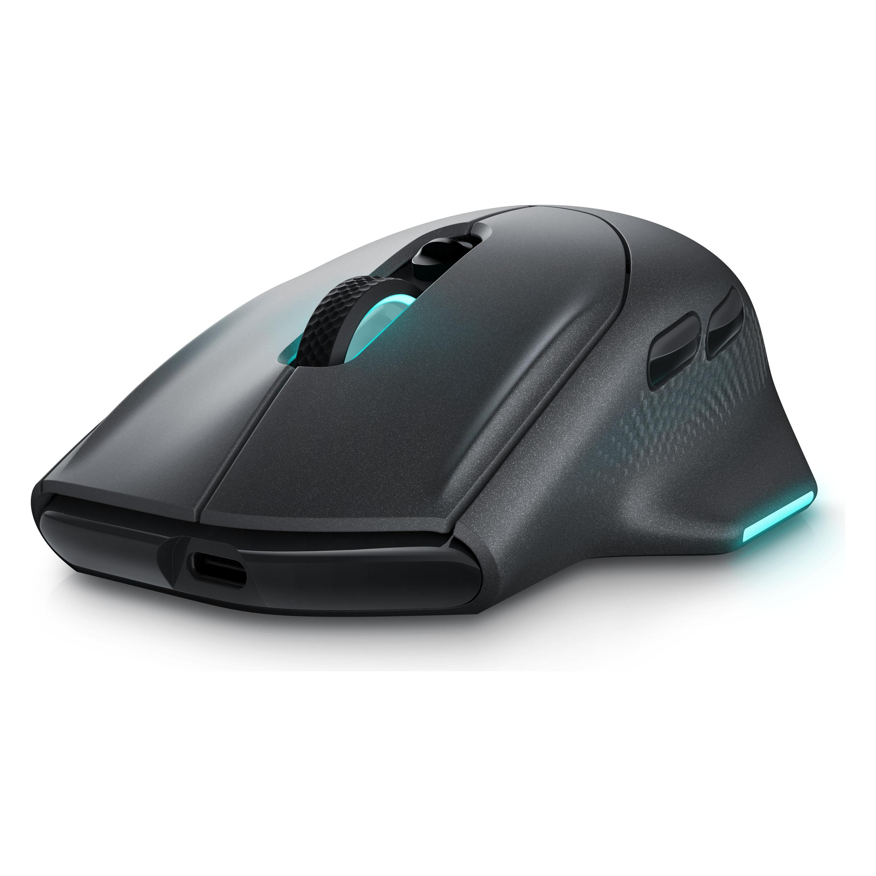 Alienware Mysz bezprzewodowa AW620M Dark Side of the Moon (Kabelgebunden, Kabellos) (545-BBFB)