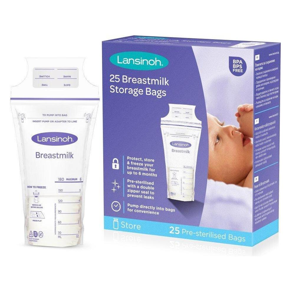 Lansinoh milk storage bags, 25 pcs (LAN003)