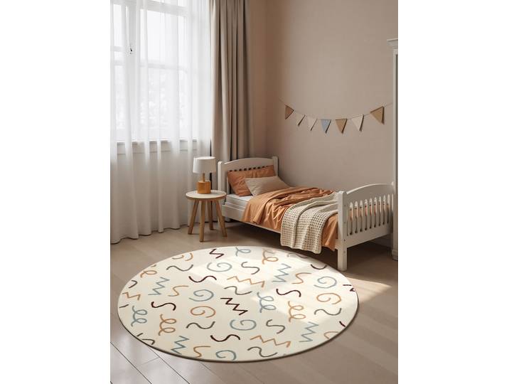 Tapis enfant Fiete rond Ø 160cm Beige