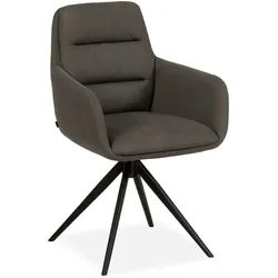 MAISON Stuhl Waco 3 Mikrofaser Anthracite
