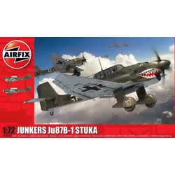 Airfix Junkers Ju87 B-1 Stuka Flugzeug Modellbausatz 1:72 mit 110 Teilen