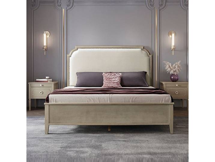 Lits à cadre De luxe tables De chevet minimalistes esthétiques lit double Queen Size nordique Cama De Lujo Para dortoir meubles De maison