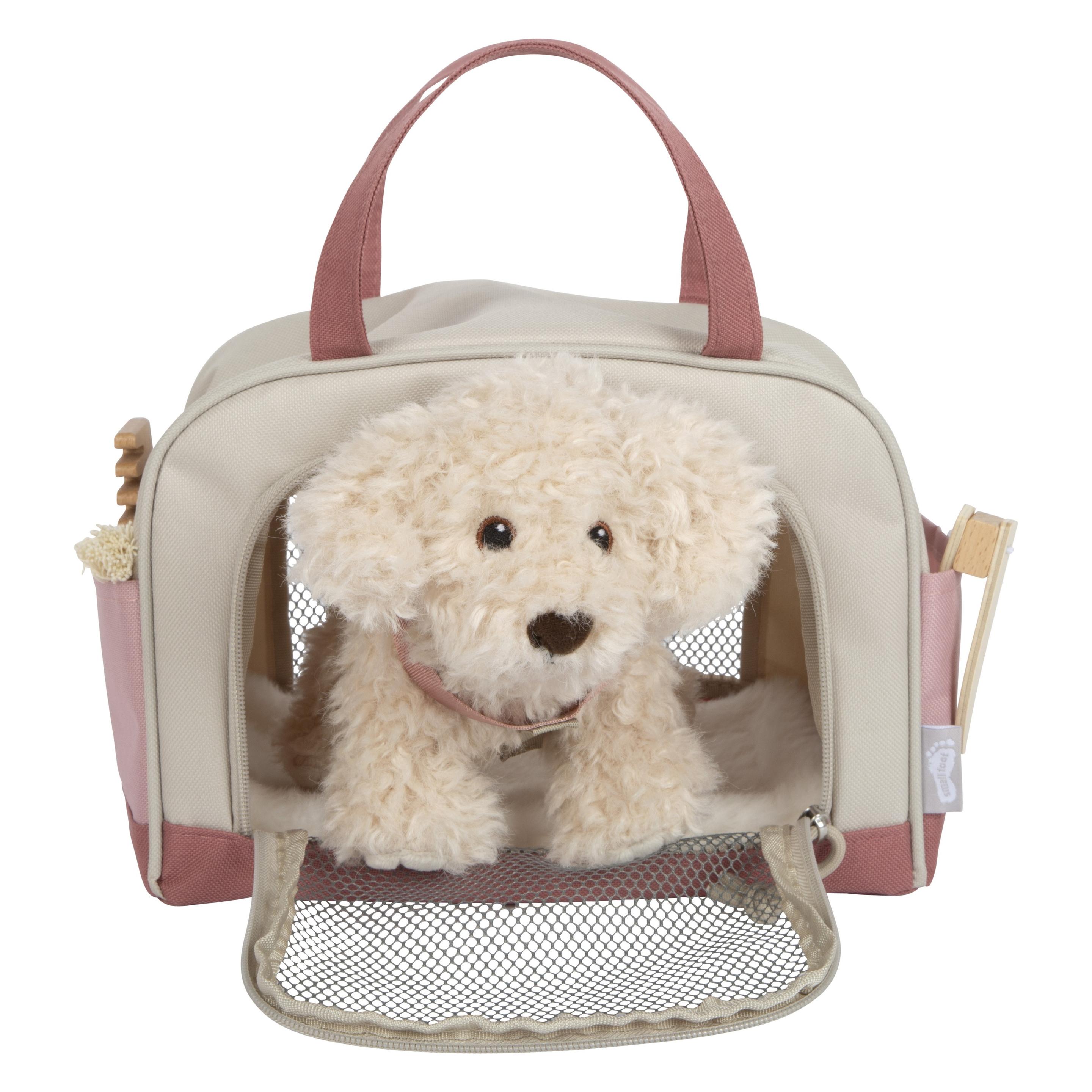 small foot Hund mit Tasche und Pflege-Set rosa (18 cm) (12838)