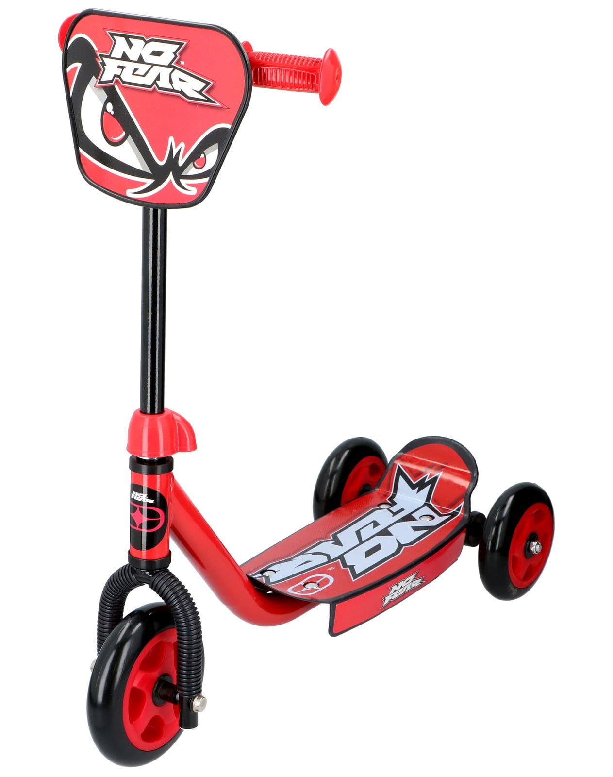No Fear kinderloopfiets met 3 wielen voor jongens en meisjes, rood
