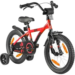 PROMETHEUS BICYCLES Kinderfahrrad Hawk 16 Zoll, rot | schwarz