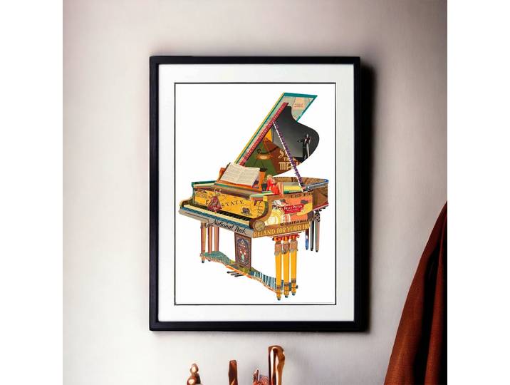 Tableau Décoratif Piano à queue