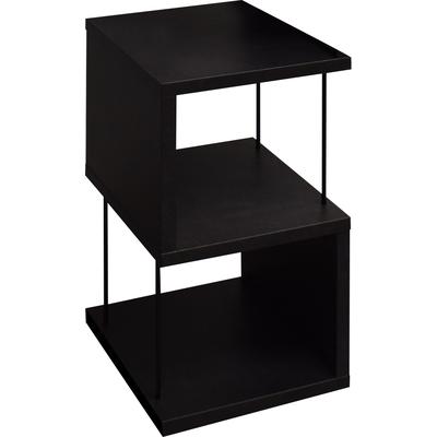 Standregal MÄUSBACHER "Sticks Regale", schwarz (schwarzstahl), B:33cm H:65cm T:33cm, Holzwerkstoff, Regale, Standregal, Breite 33 cm
