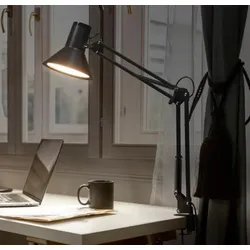 OSRAM Office Line Desk Retro Clip Schreibtischlampe 9W 3000K Dimmbar Schwarz