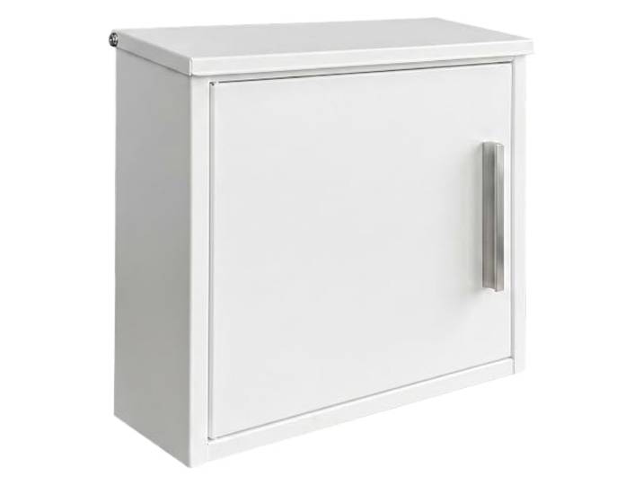 Boîte aux Lettres Relaxdays 35x33x12 cm DIN C4\, étanche\, Blanche design moderne\, 4 clés\, boîte aux lettres