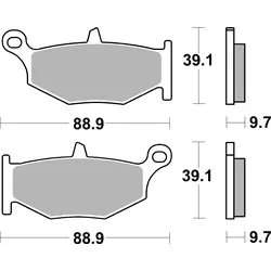 SBS Bremsbelag 833HF Street Ceramic