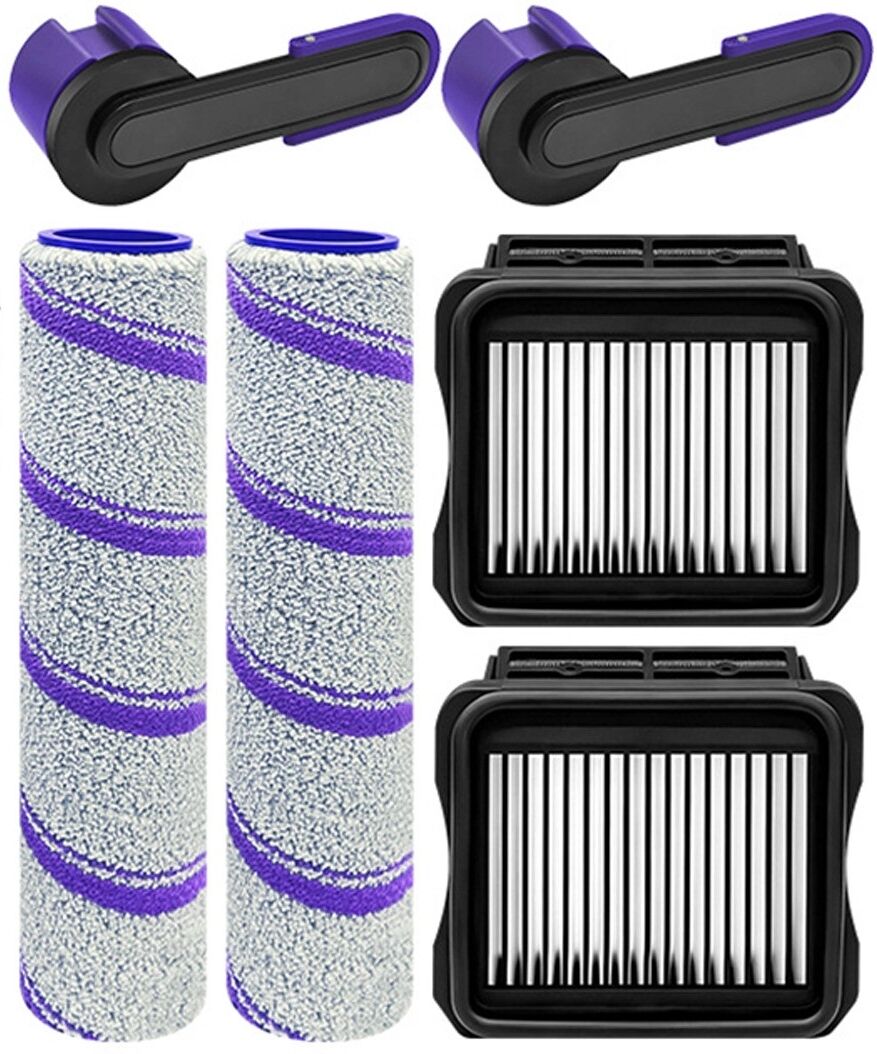 INF Ersatzteil-Kit für Robotermopp — ABS+Faser Hauptbürsten, Filter & Clips, kompatibel mit Narwal S3 Max Island