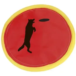 Kerbl Hundespielzeug - Wurfscheibe aus Nylon - rot/gelb, Hundespielzeug
