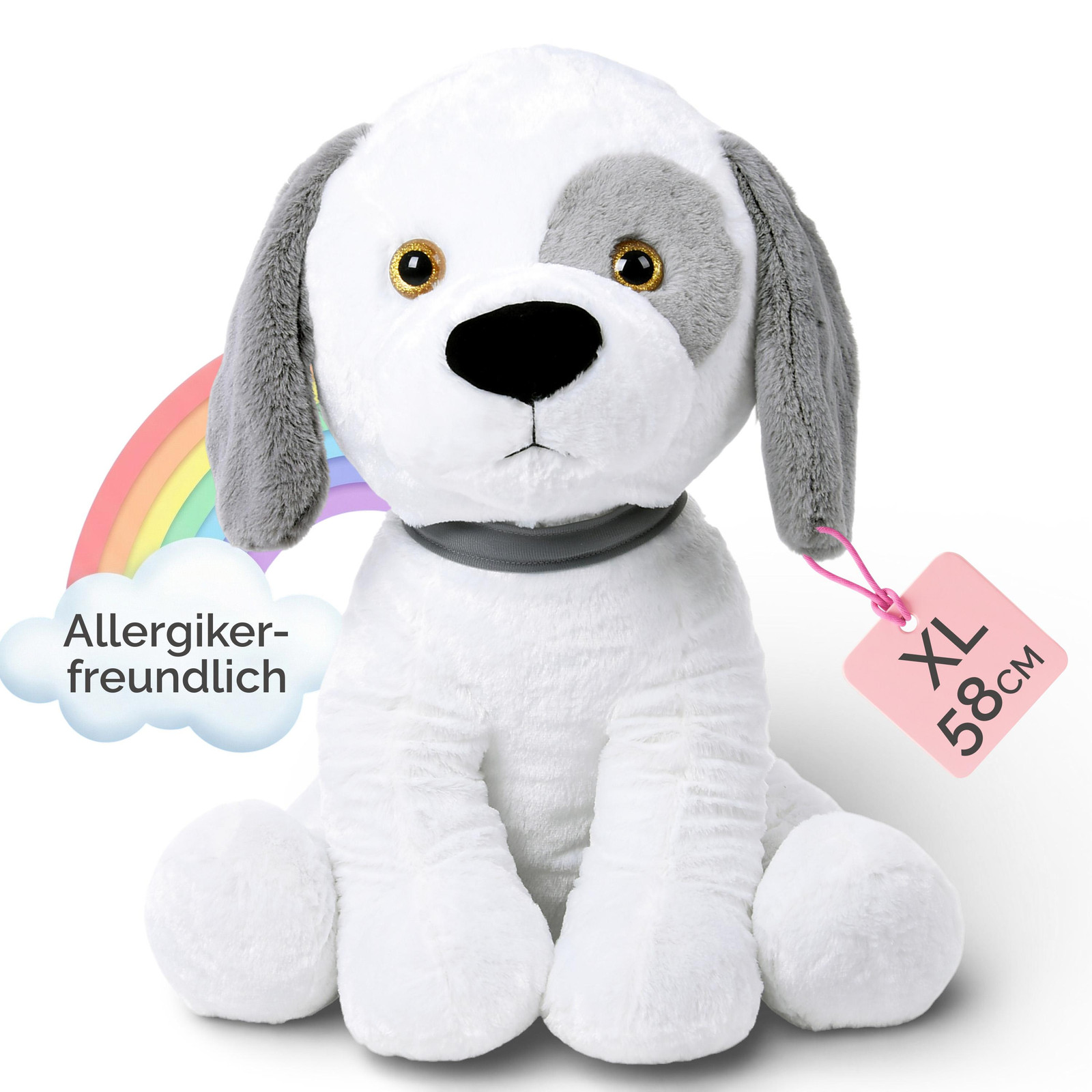 Monzana Knuffelhond - 58 cm
