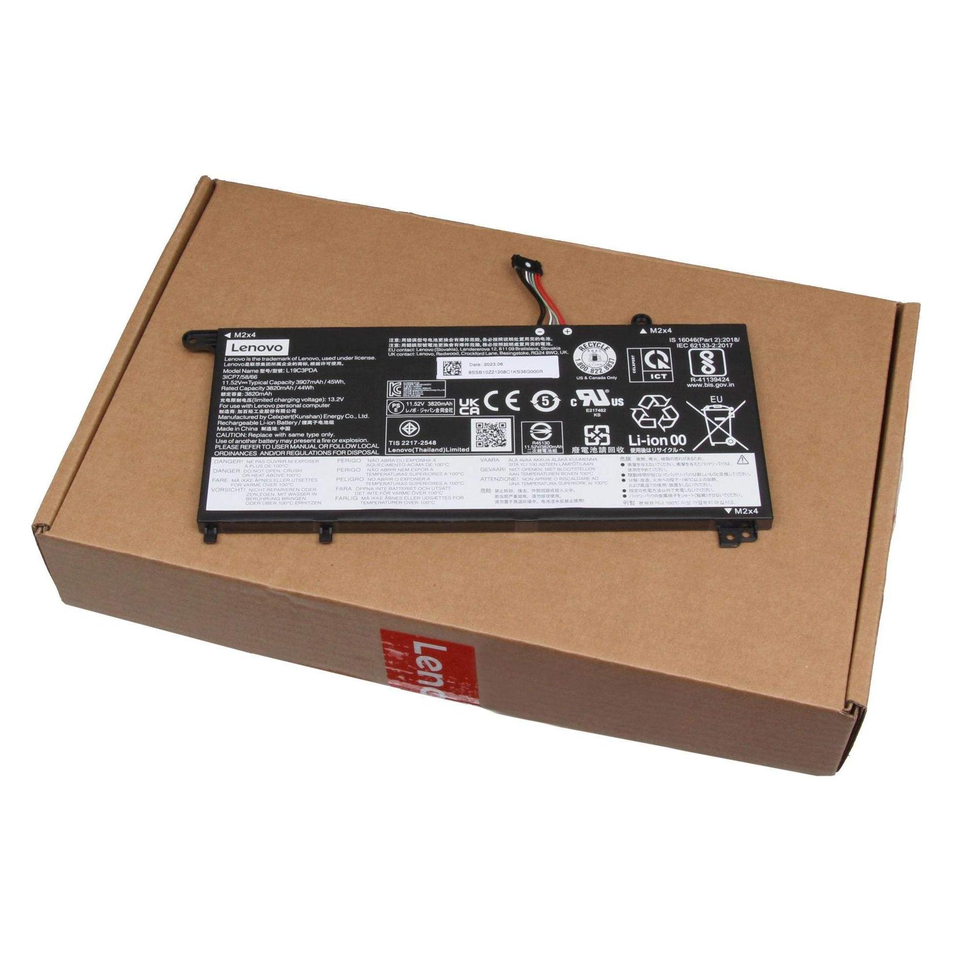 Lenovo BATTERY 3cell 45Wh (3 Zellen, 3907 mAh) (5B11N52076)