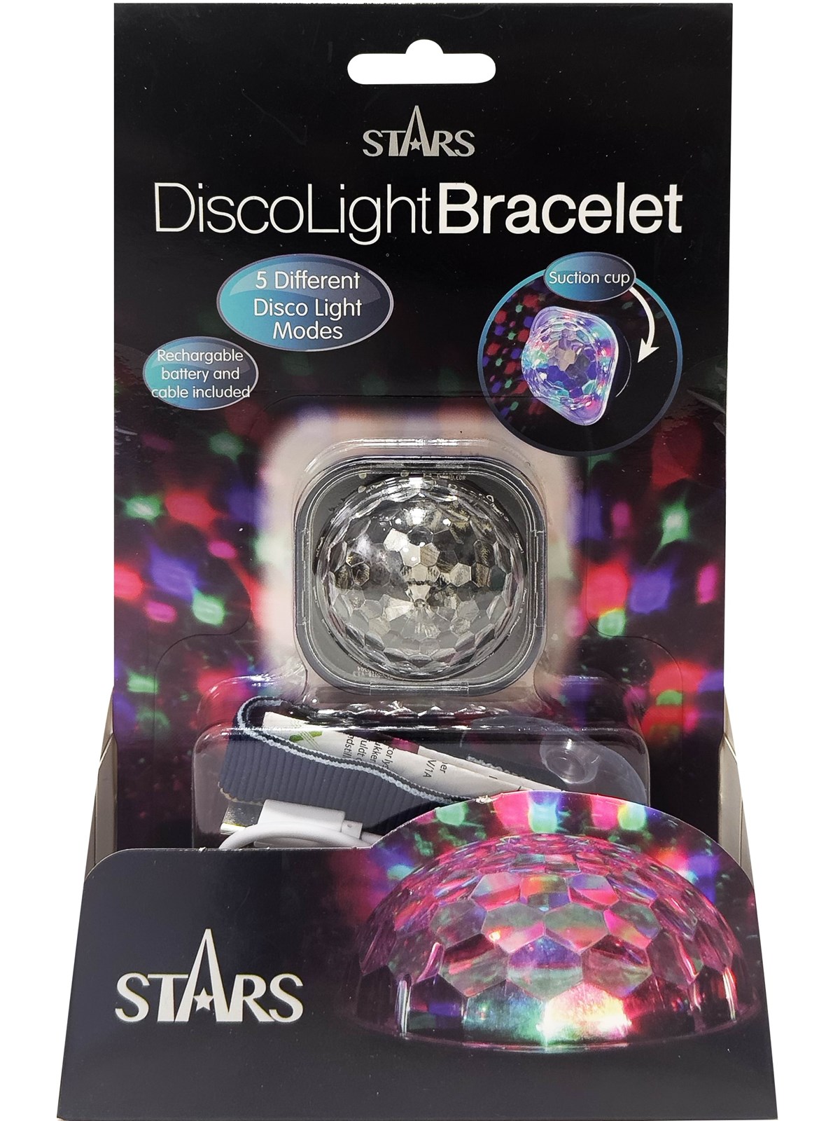 Stars Multicolored Disco Light Bracelet