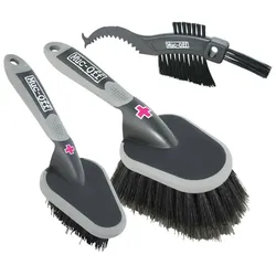 Muc Off 3x Brush Set, black