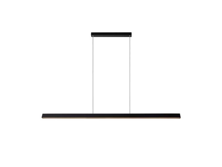 Lampe suspendue en métal, noire, rectangulaire, 150cm