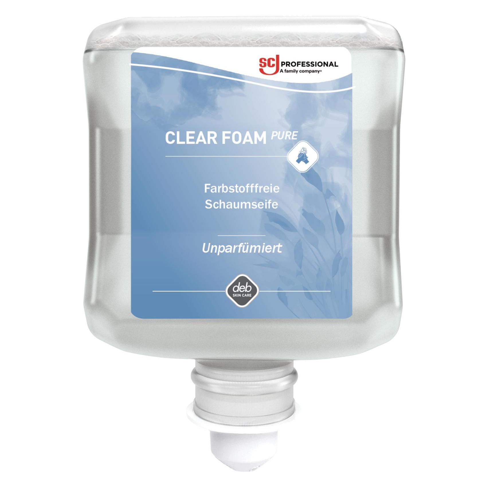 Stoko Schaumseife Clear FOAM Pure 1 l passend für 4707 020 186 ohne Duft-/Farbstoffe (1000 ml) (CLR1L)
