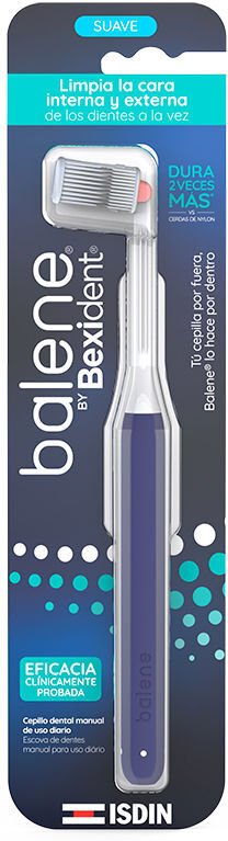 Isdin Brosse à dents souple Balene By Bexident #Bleue 1 unité