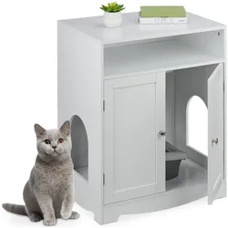 Relaxdays Katzenschrank (Katzenklo offen), Katzenklo
