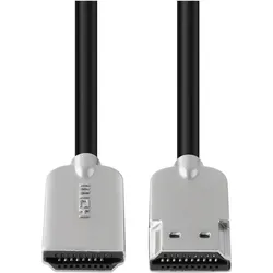MicroConnect HDMI  — HDMI (1 m), Videokabel, Schwarz, Silber