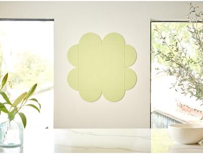 Felt Right Aloe Clover Pinboard   Sound Dampening Pinnable Tiles