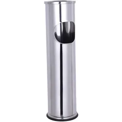 Mojawo XL Standaschenbecher Windaschenbecher Mülleimer Outdoor Chrom