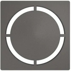 Schlüter Systems KERDI-DRAIN-STYLE Austauschbarer Entwässerungsrost Design 7 Pure Edelstahl TSDA - Strukturbeschichtet Dunkelanthrazit