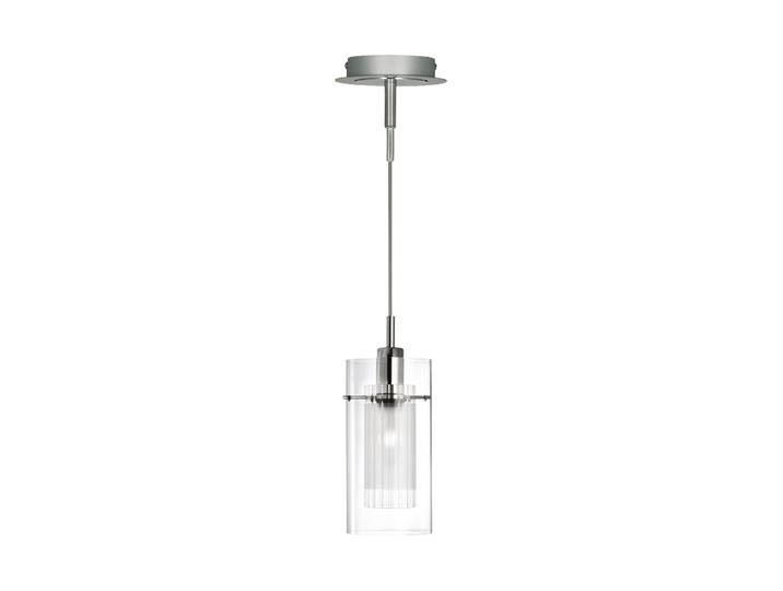Dimmbare Pendelleuchte „Duo“ Transparent, Silber Searchlight