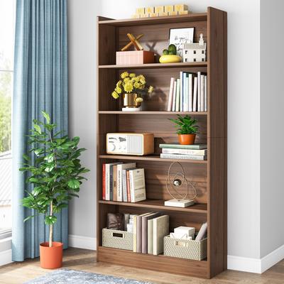 Bluebell "6-Tier Wood Bookcase, 72"" Large Tall Bookshelf with Storage Shelves"