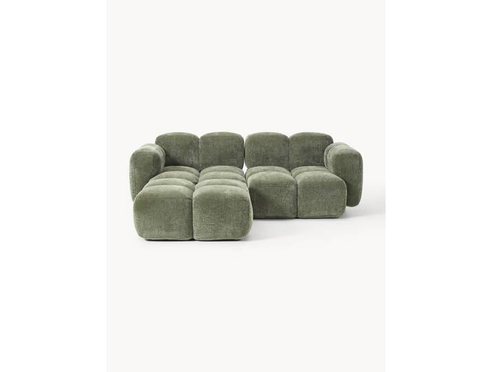 Canapé modulable 3 places avec pouf Tayla (gauche/droite)