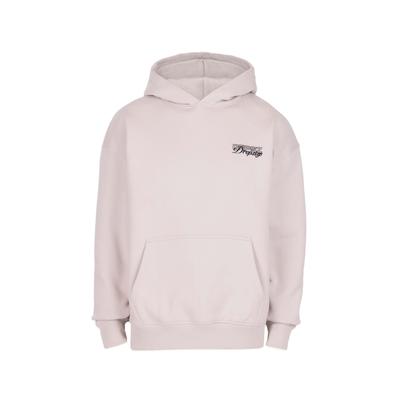Kapuzenpullover DROPSIZE "Dropsize AUTHENTIC HOODIE", Herren, Gr. M, rosa (moon beam), 70% Baumwolle, 30% Polyester, mehrfarbig, oversize, ohne Ausschnitt, Pullover Kapuzenpullover