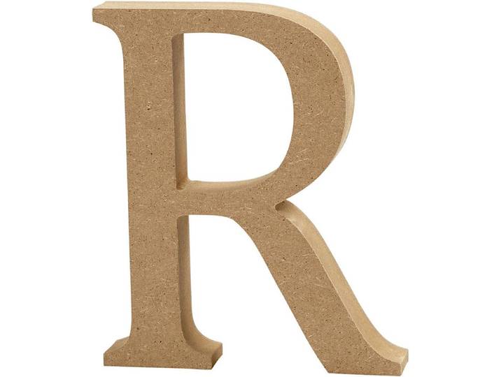 Creative Letter R Mdf 13 Cm